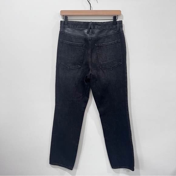 NWOT Good American Good Vintage Leather Piecing Jeans size 2 or 26 - Picture 7 of 9